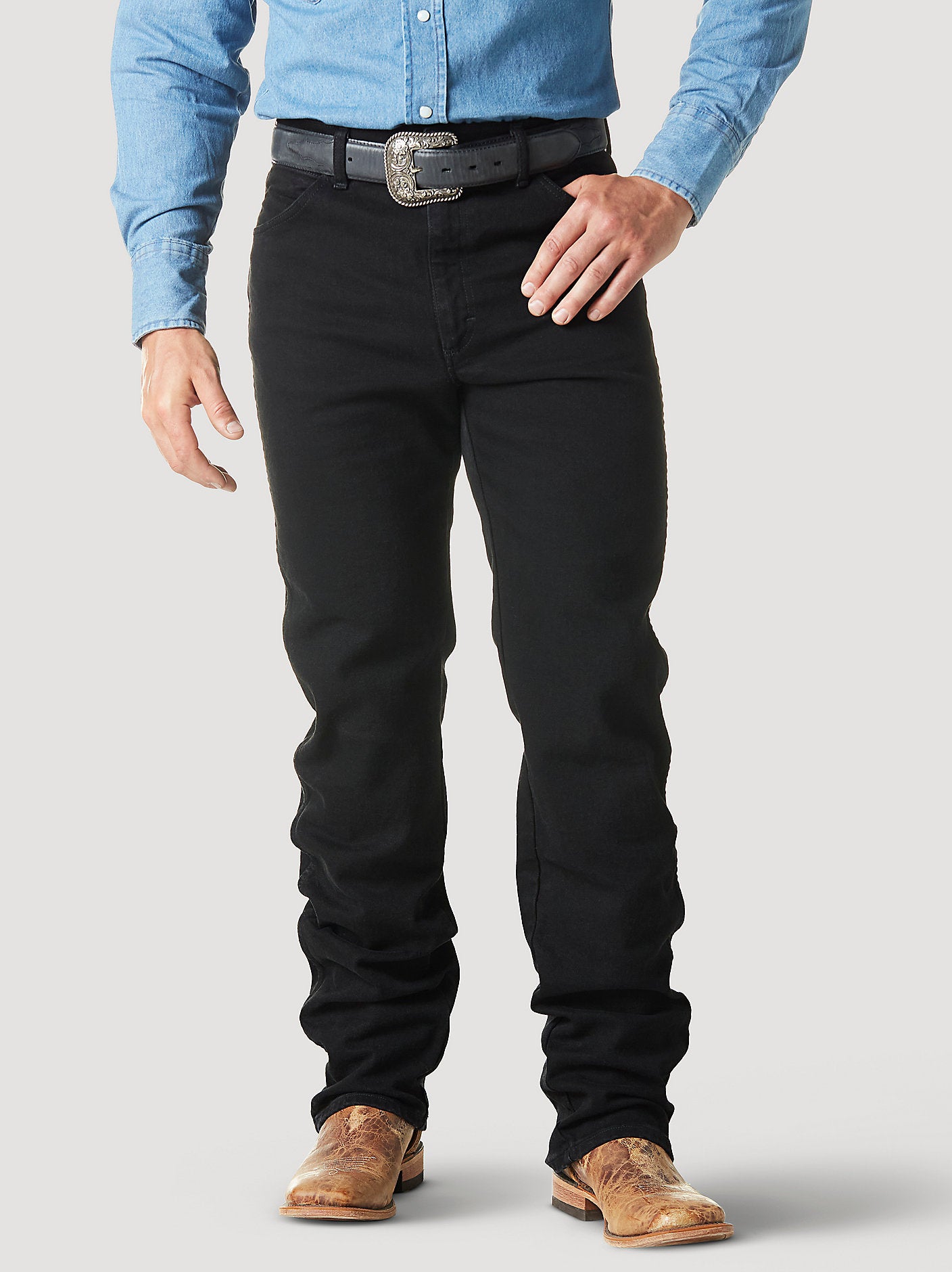 Black - Wrangler® Cowboy Cut® Original Fit Active Flex Jeans