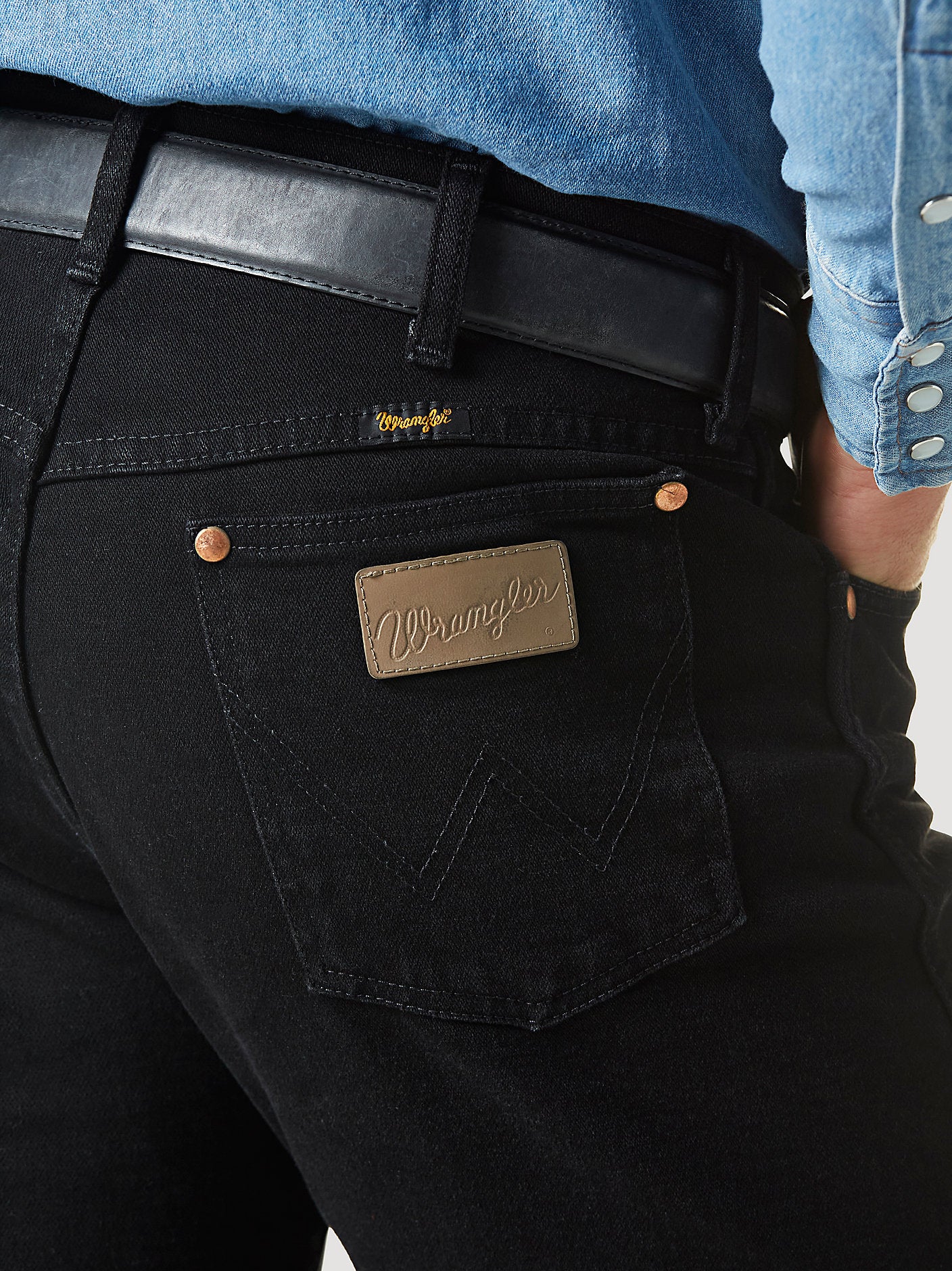Black - Wrangler® Cowboy Cut® Original Fit Active Flex Jeans